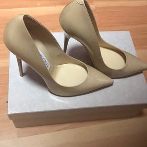 Jimmy choo leather nude pumps size 7